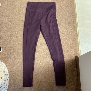 Purple leggings